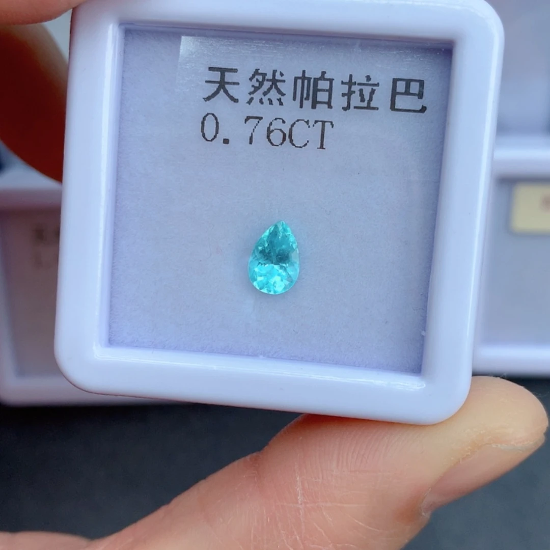 未镶嵌0.76克拉裸石帕拉依巴碧玺
