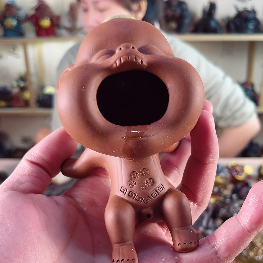 紫砂茶宠紫陶树脂茶宠摆件