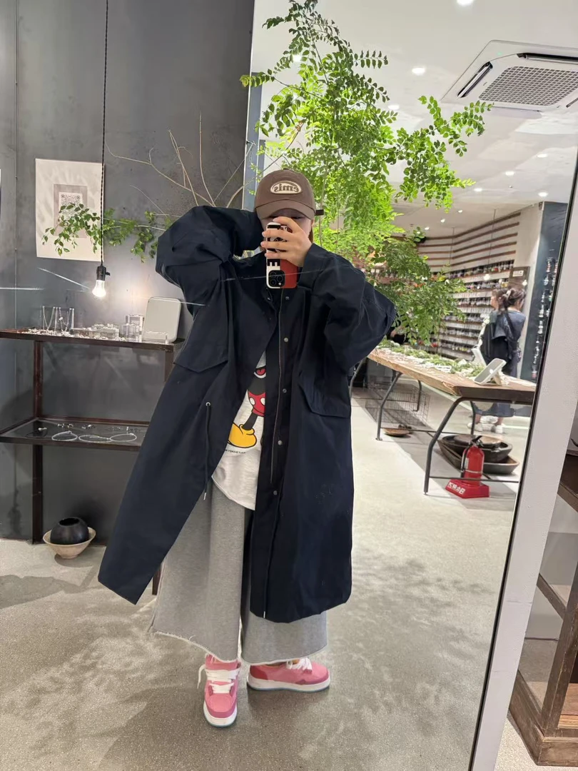 韩国长款风衣【no退no换】胸围152衣长109