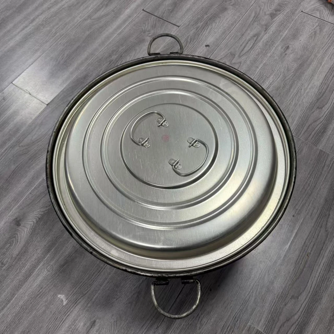 正品库存老货行军柴火锅45升带整套蒸笼