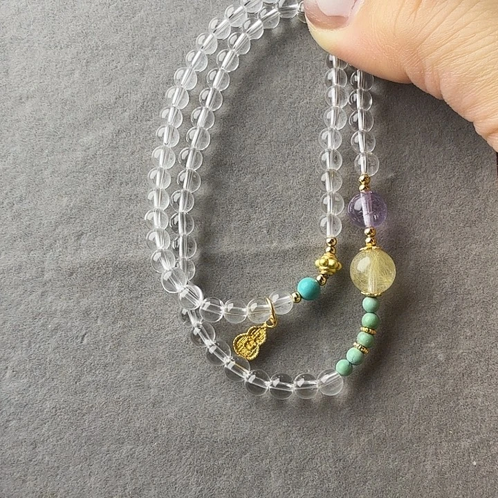 银S925镶嵌颈饰紫晶水晶