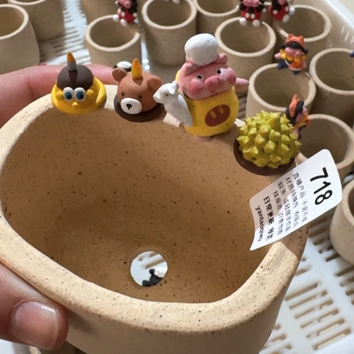 炏陶器物多肉花盆718