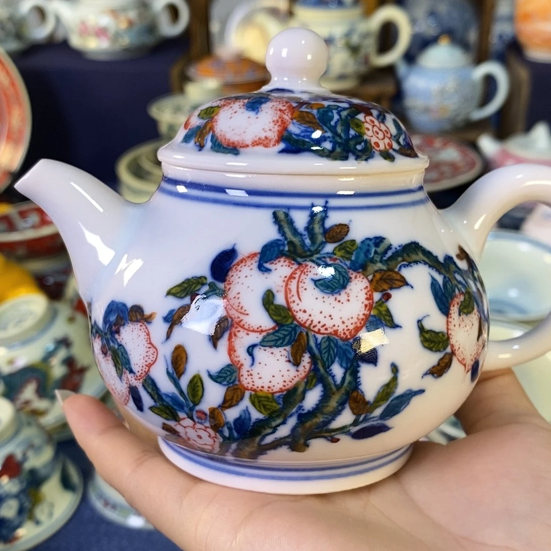 瓷片景德镇陶瓷茶壶1个