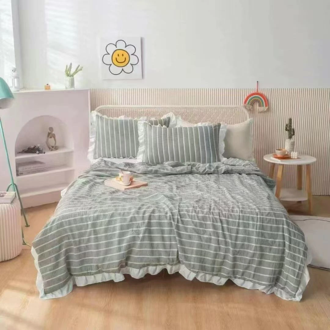 云柔棉夏被四件套【花型随机】