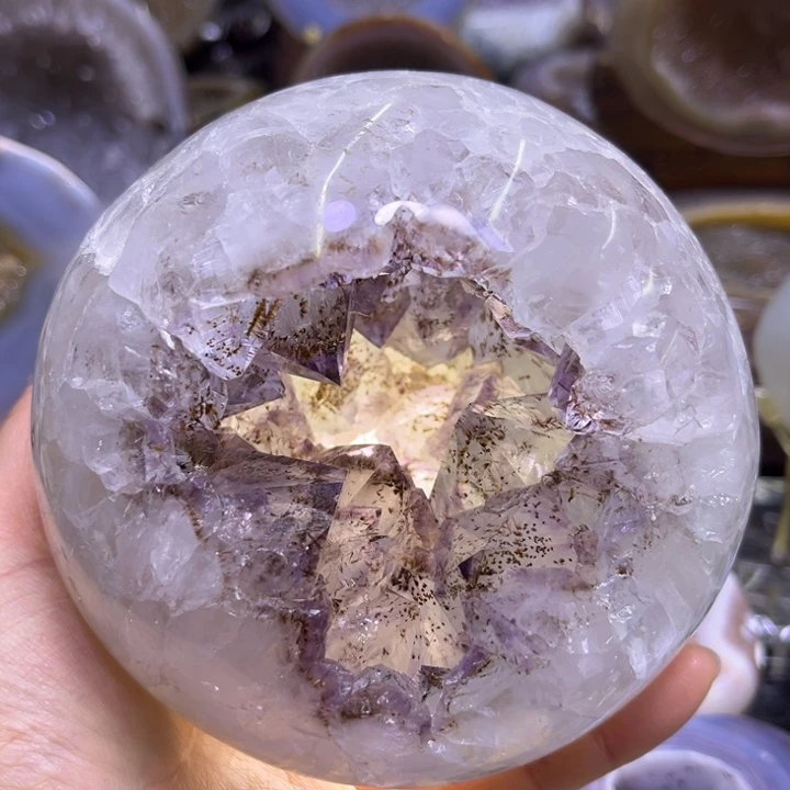 未镶嵌水晶珠宝半成品紫钛开口笑