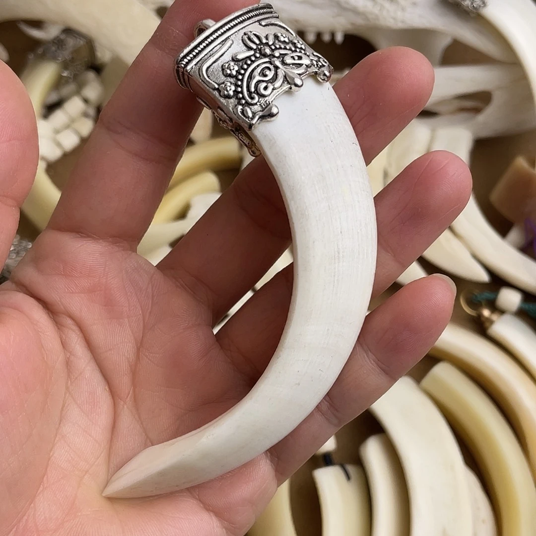 把件驼骨猪牙獠牙牙套款手把件开播福利