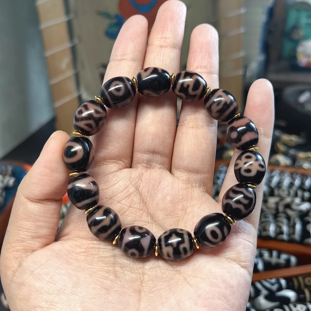 台珠高油润粉紫色小达洛多宝手串