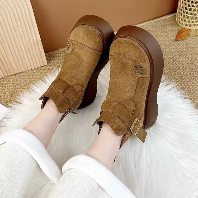 【银泰撤柜】选编码261-388百搭增高加绒加厚雪地靴厚底2024新款