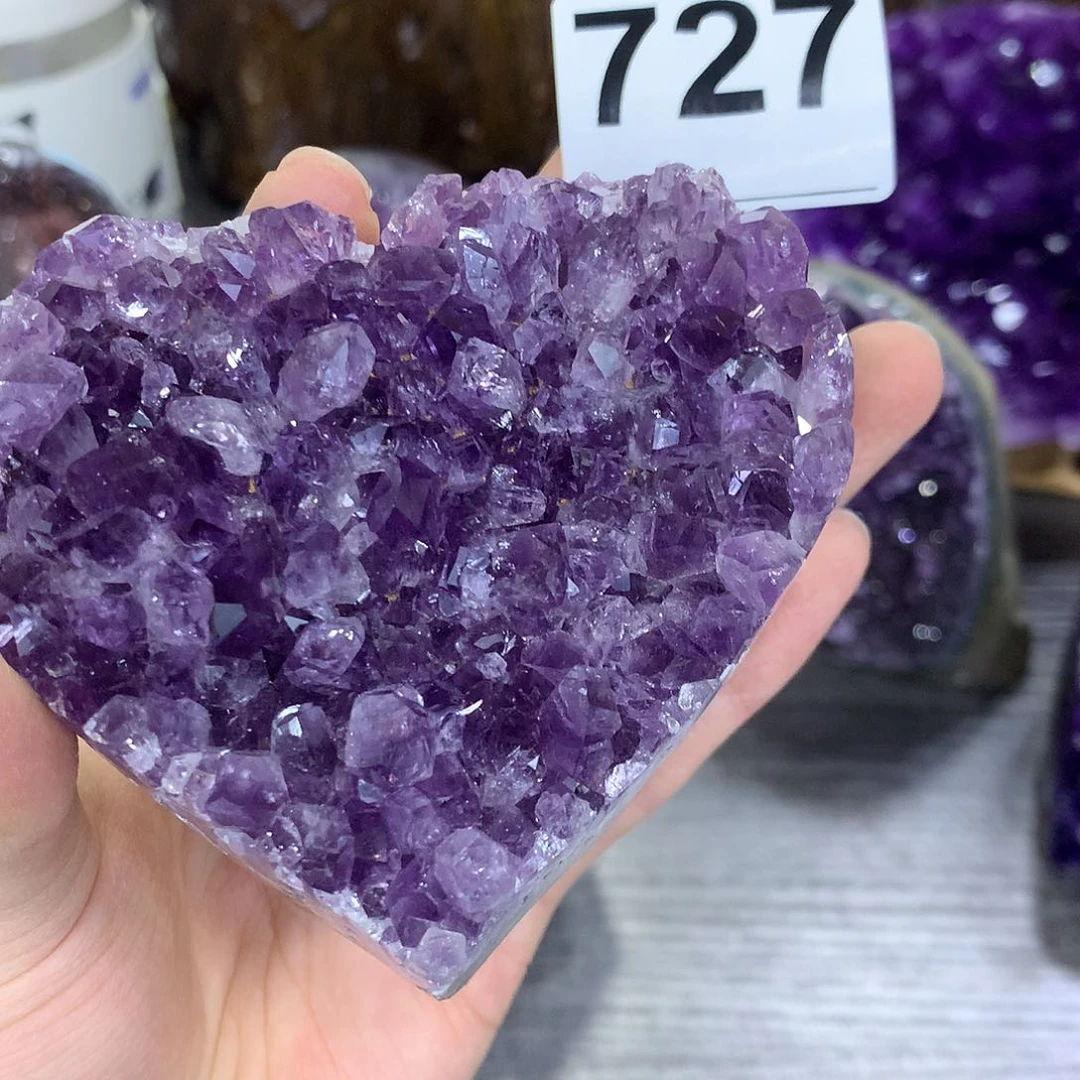 紫晶珠宝半成品未镶嵌727