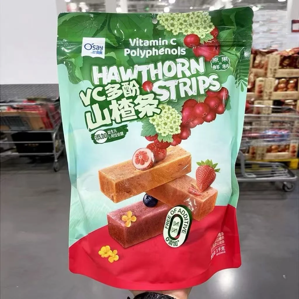 【会员超市代购】奥赛VC多酚山楂条多种口味开胃休闲零食果干果脯蜜
