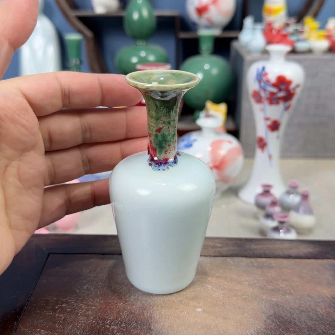 陶瓷手工小花器摆件