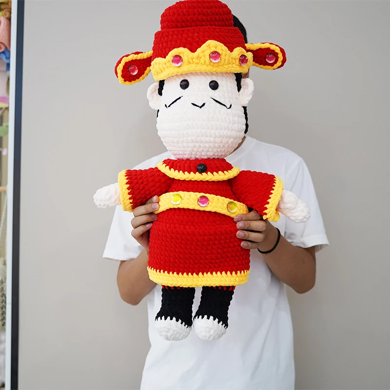 财神爷超大版 手工钩织手工DIY百搭时尚创意玩偶钩织