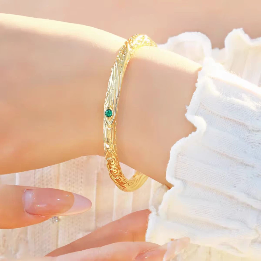 【伊一严选】黄金足金999大气龙鳞手镯【赠礼盒】