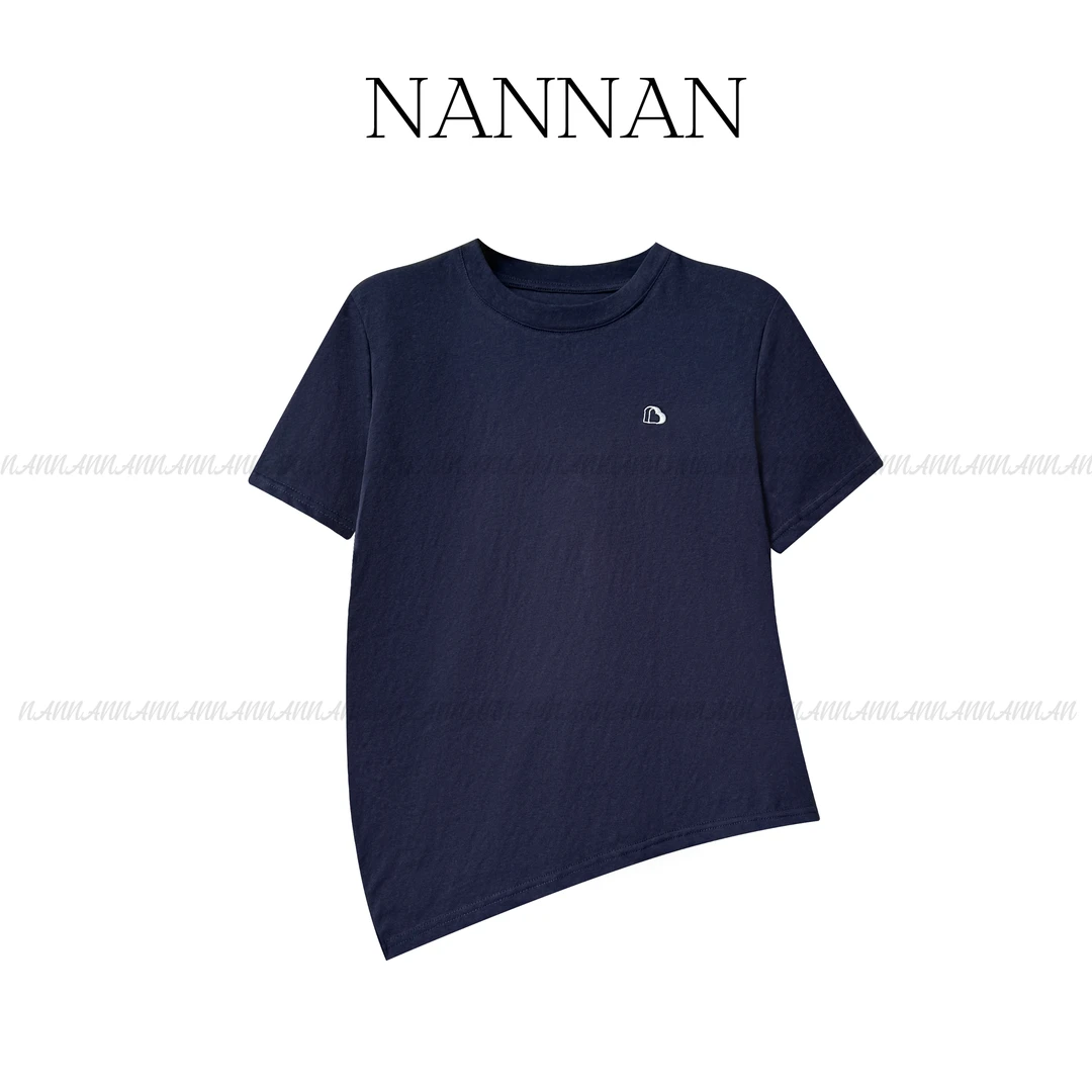 常规款修身型T恤轻奢时尚经典休闲风纯色轻职风百搭夏季