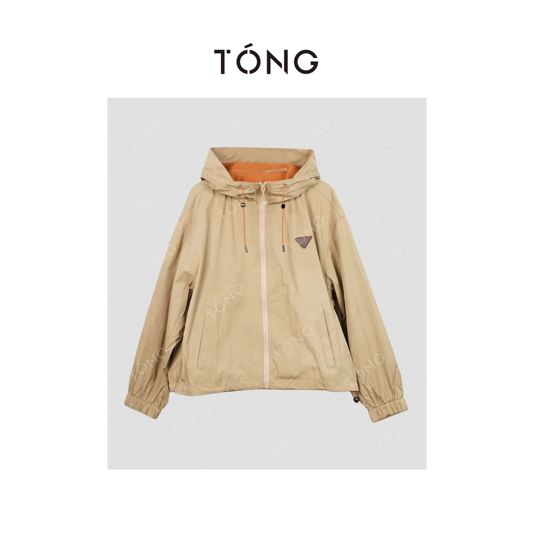 【橙子】撞色拼色冲锋衣外套 GA0110