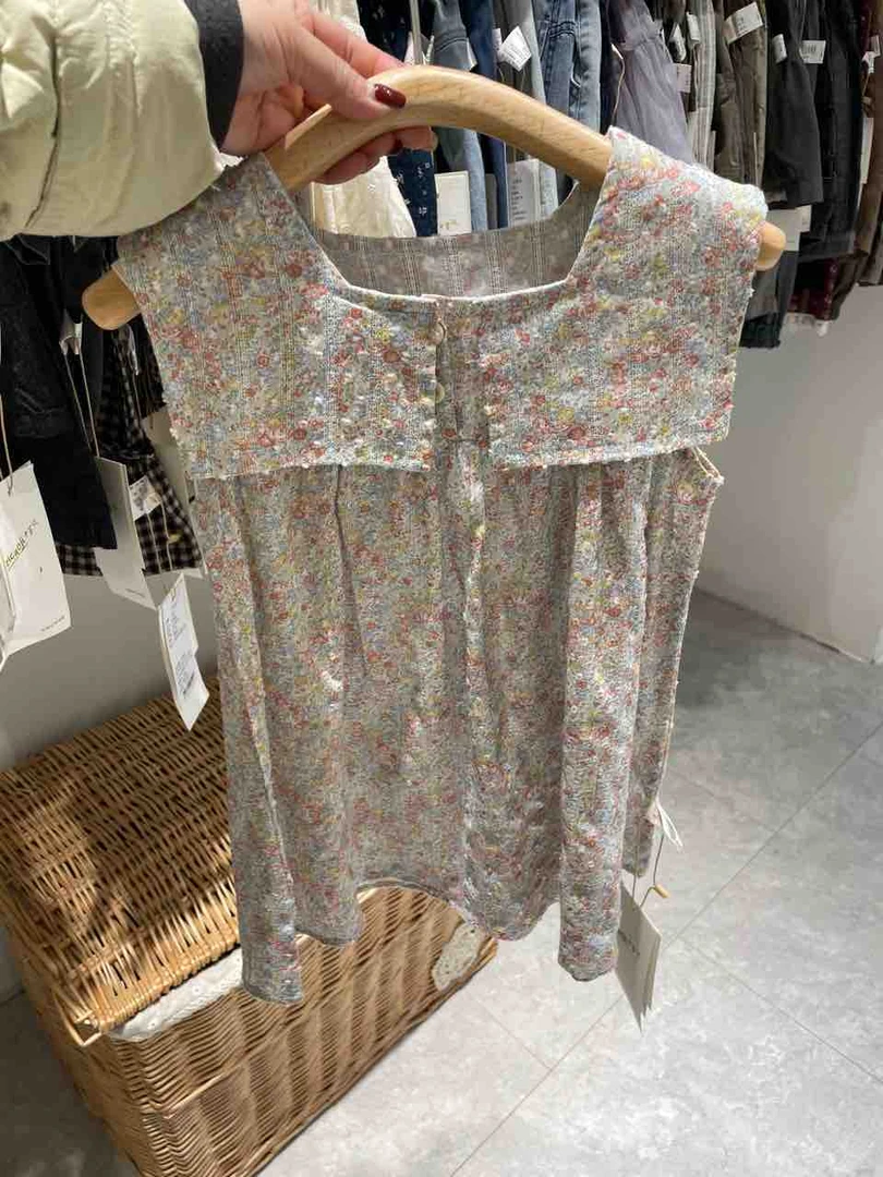韩版童装小童女童碎花公主裙连衣裙