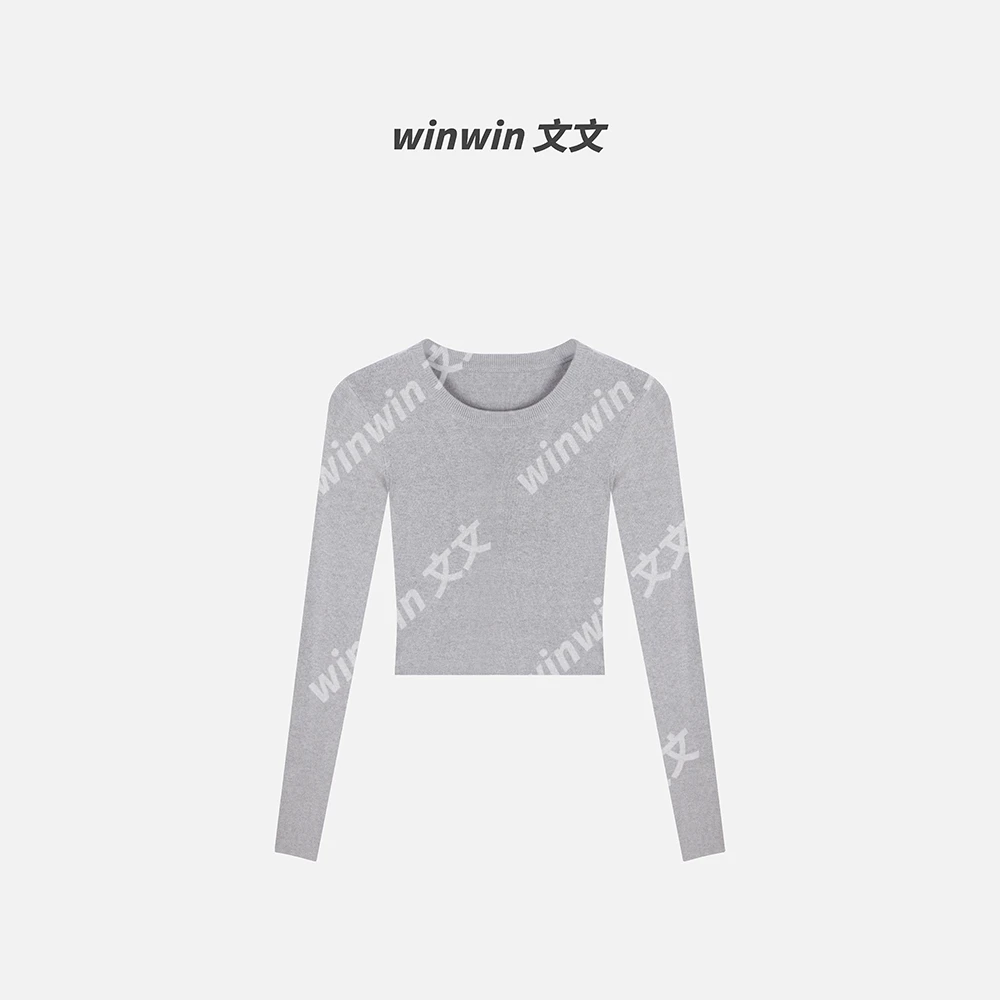 【基础韩系】文文私服 秋季时尚百搭休闲洋气减龄针织衫WWQ5ZZS1981