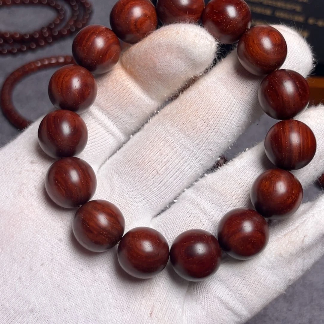 小叶紫檀手串/手链1.5树头泥 高油高密二膘料干磨
