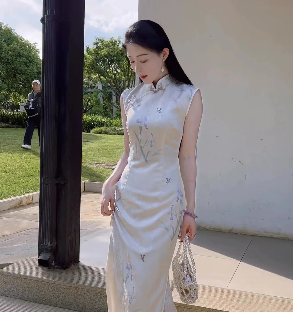 【清霜】2025年新款春夏国风少女气质连衣裙新中式改良日常绝美旗袍
