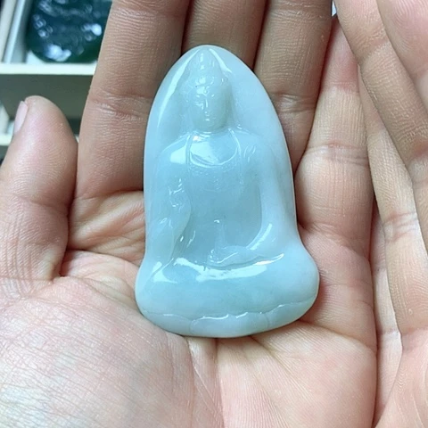 翡翠颈饰未镶嵌天然缅甸翡翠a货
