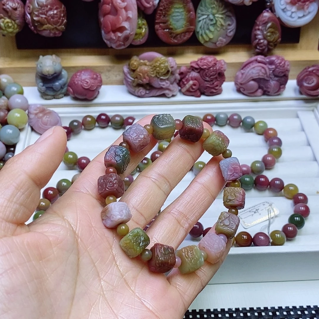 玛瑙/玉髓盐源玛瑙手串未镶嵌