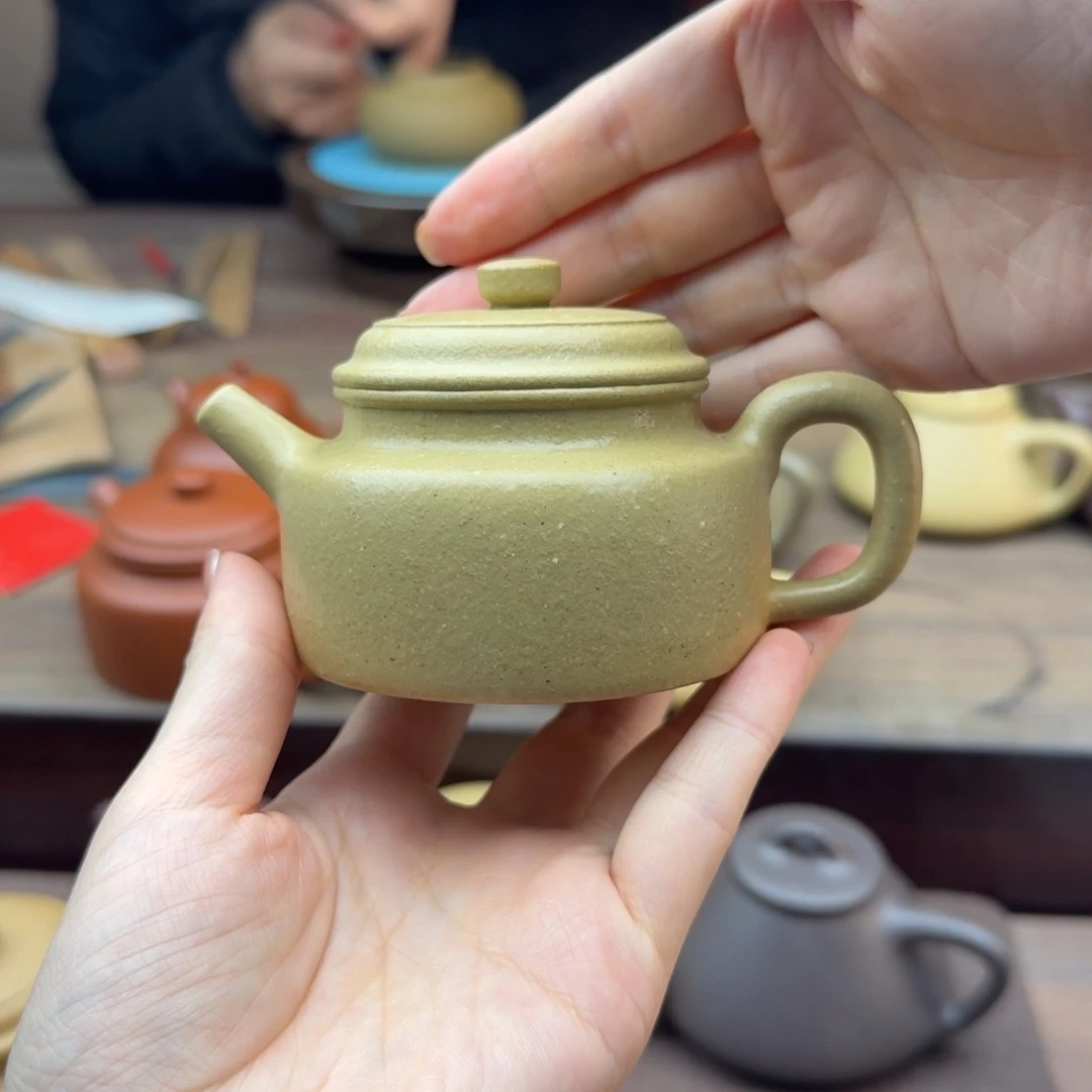 紫砂茶壶全手工大水潭本绿德钟130-140cc