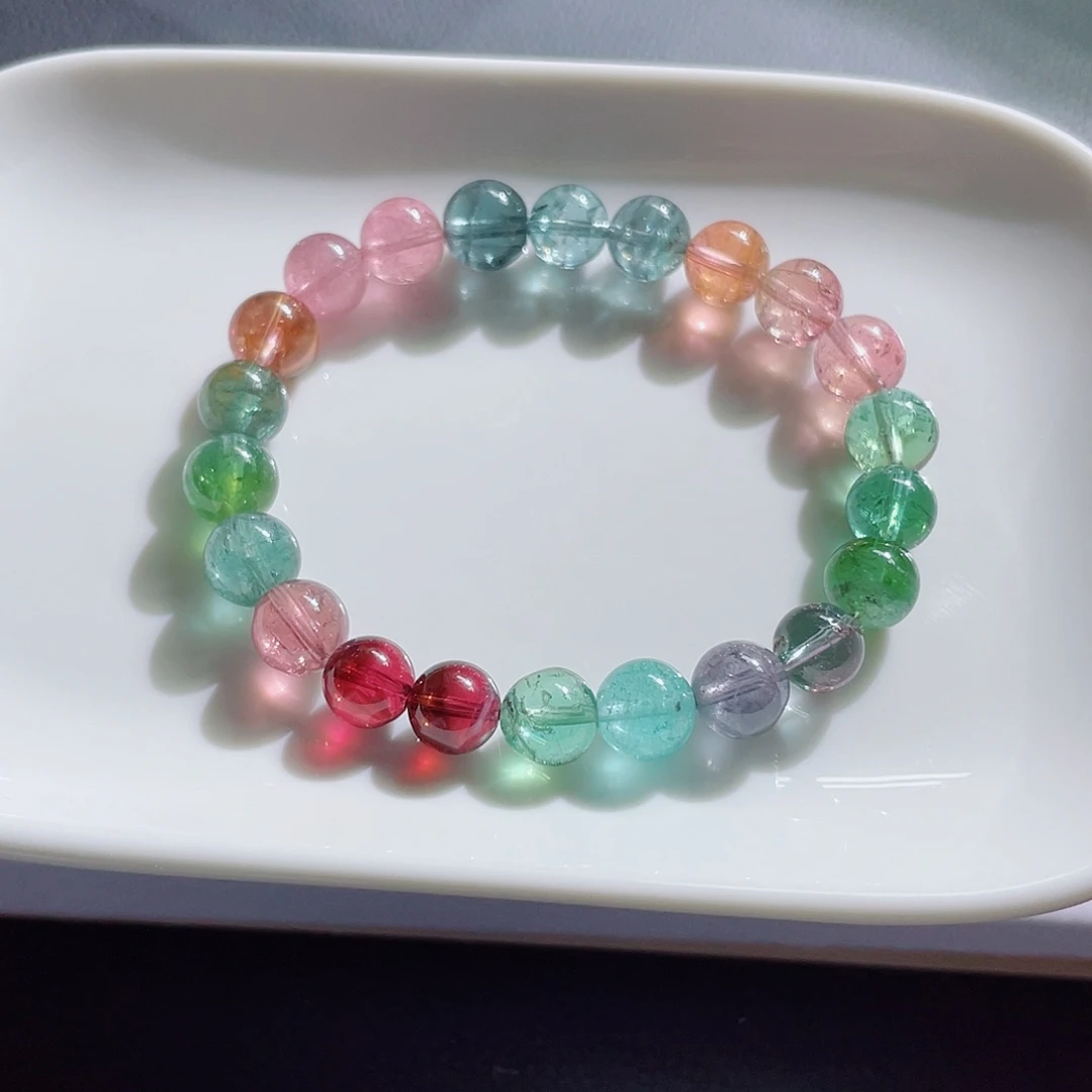 未镶嵌碧玺手链8.6mm左右