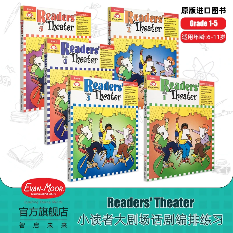 Evan-Moor Readers' Theater 小读者大剧场 话剧编排练习趣味学科