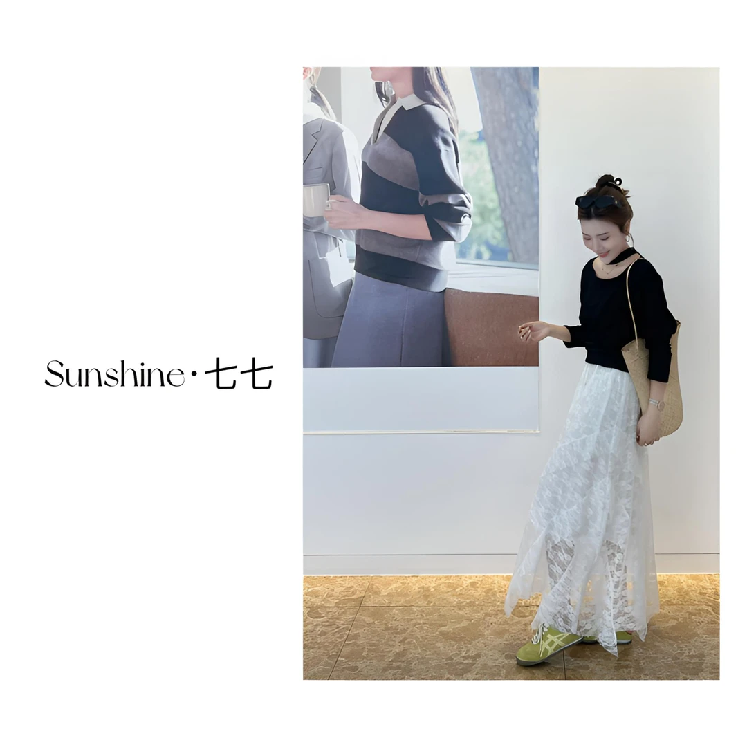 Sunshine【小心机】韩系小众设计感显瘦露锁骨 挂脖春季百搭t恤