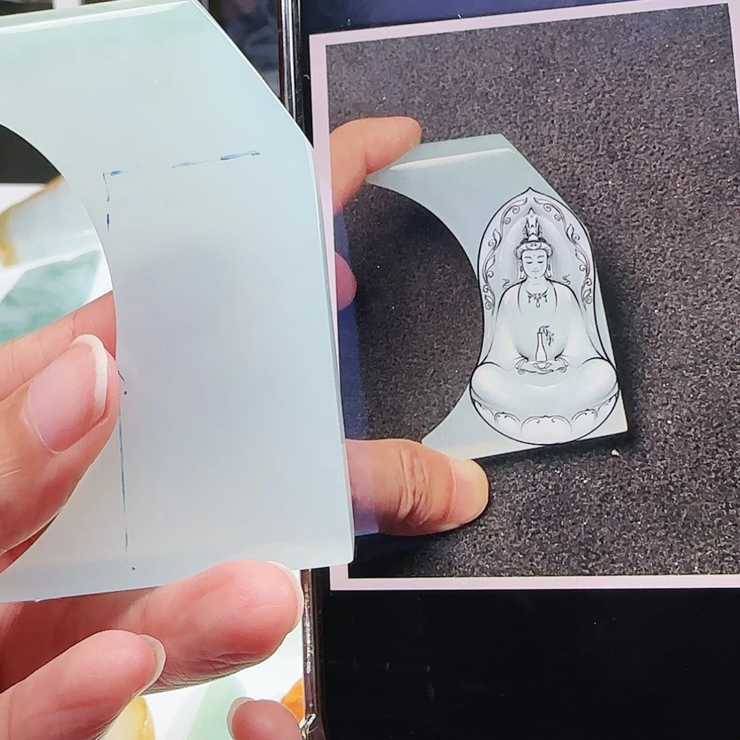 定制翡翠未镶嵌缅甸翡翠挂件