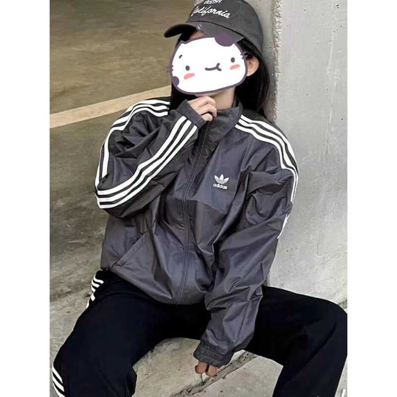 阿迪达斯 （adidas）外套男装女装 2025秋季三叶草百搭夹克 JI7533