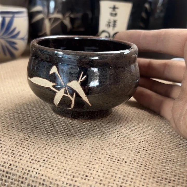 国营尾货骨瓷茶杯4.5高