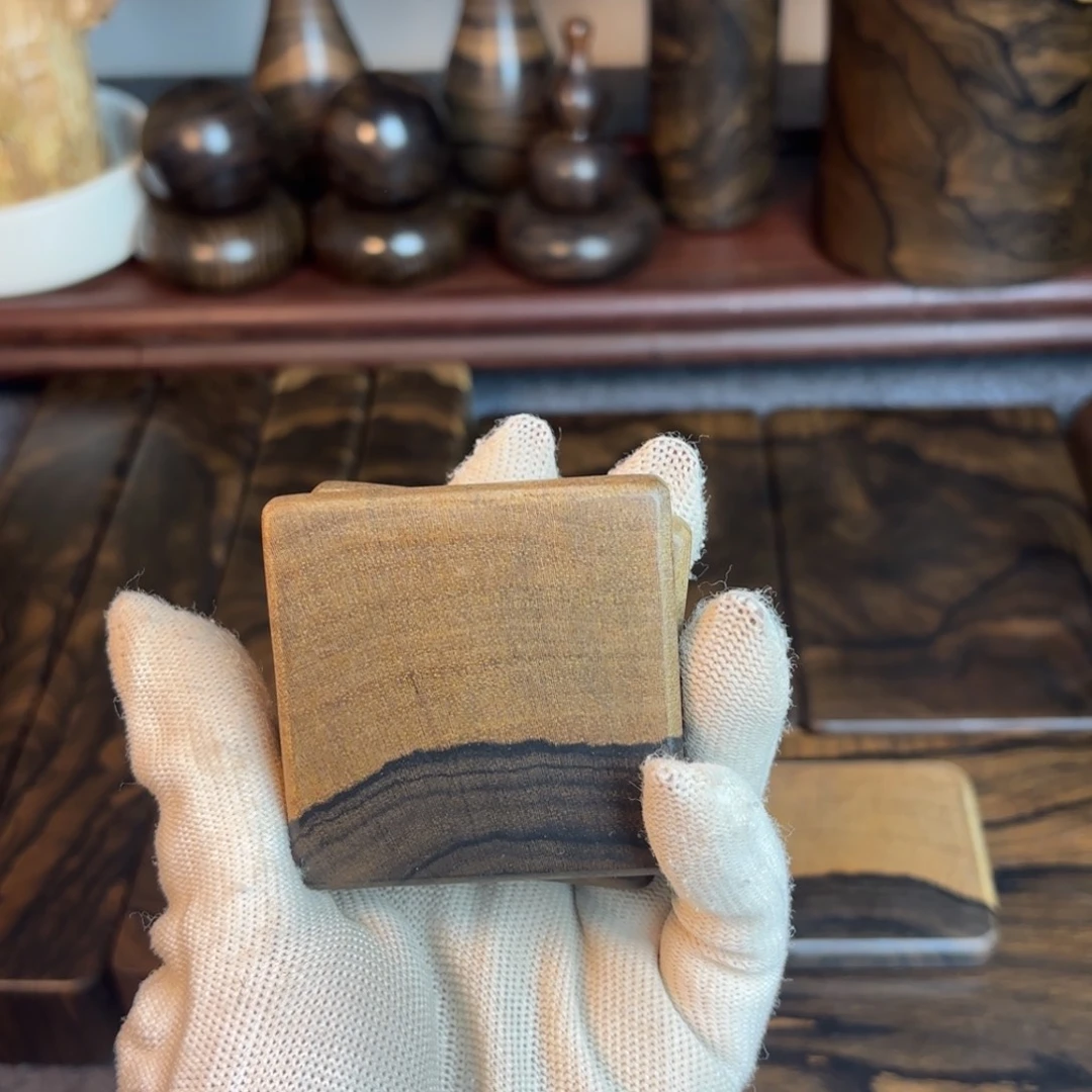 大***山破布木（黑柿木）木料两个