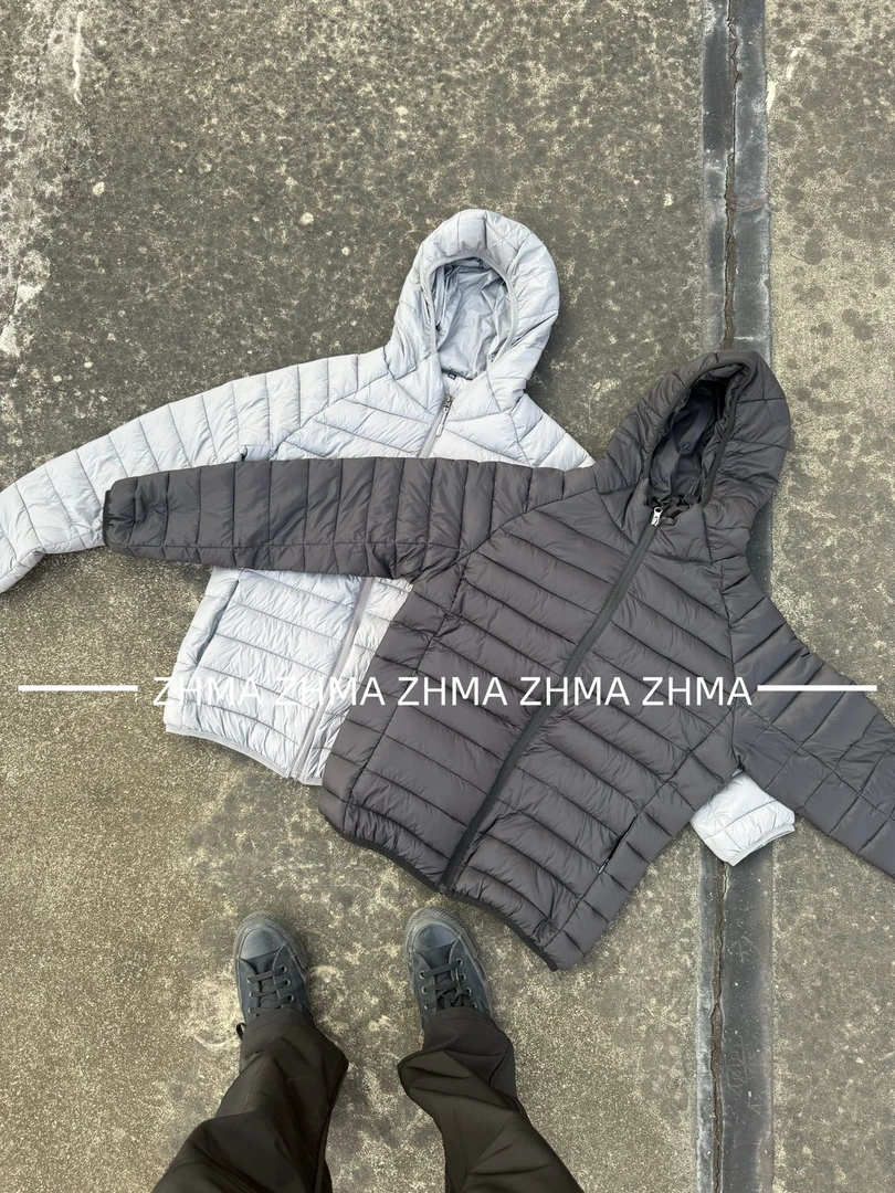 ZHMA连帽排骨棉服短款冬季保暖轻量化棉服外套秋冬保暖