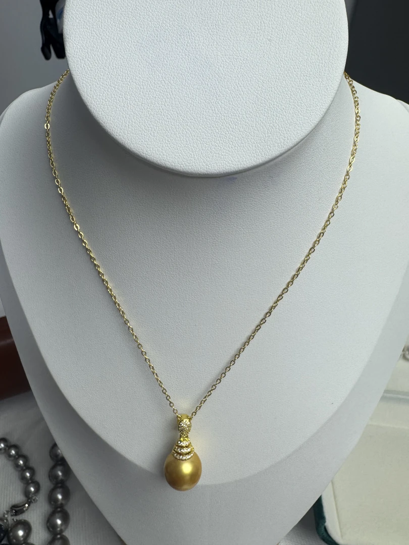 D5精美时尚美人珠吊坠14mm多样性发货