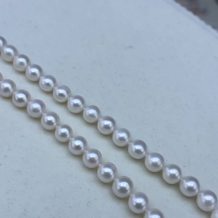 淡水珍珠颈饰银S925镶嵌➕7.8高品冷白