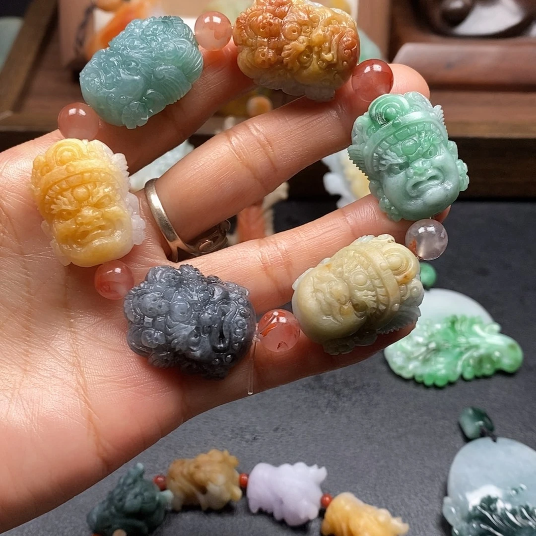 不***干定制翡翠未镶嵌毛货抛光