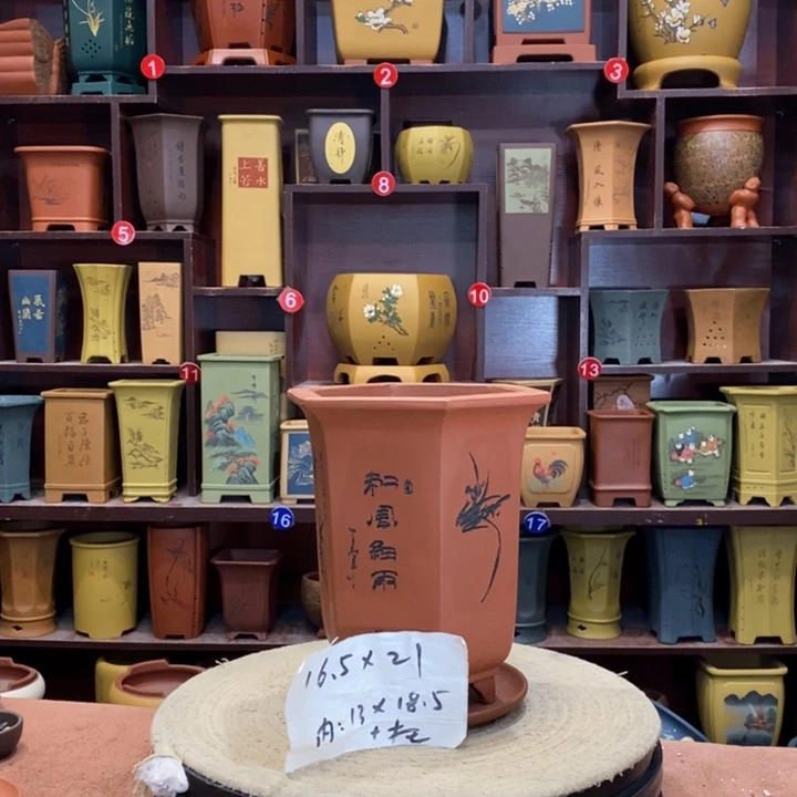 紫砂花盆紫砂花盆