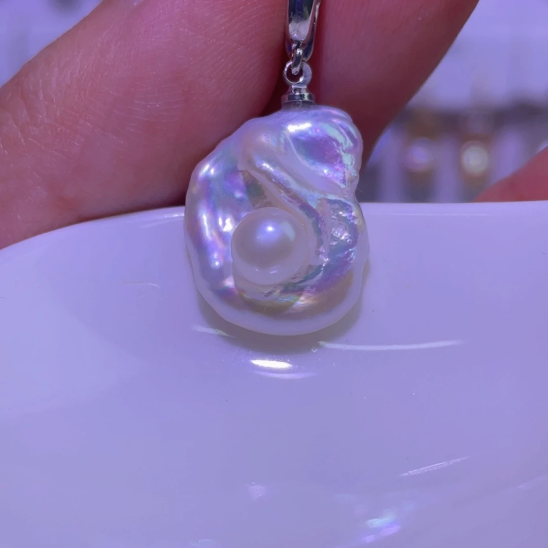 天然淡水珍珠吊坠淡水珍珠未镶嵌