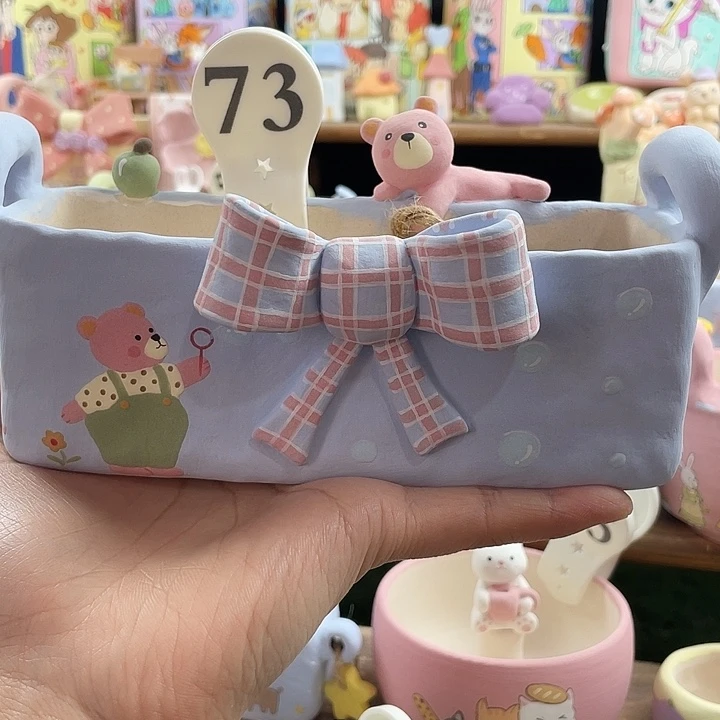 73…..手工手绘花盆