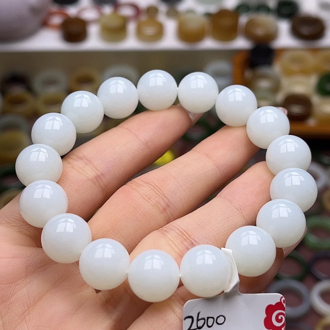 和田玉未镶嵌戒指卡12羊脂白