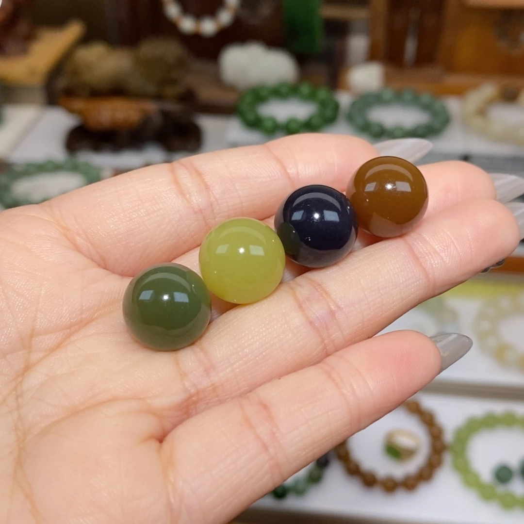 和田玉吊坠(不含链)未镶嵌水*定制款珠子