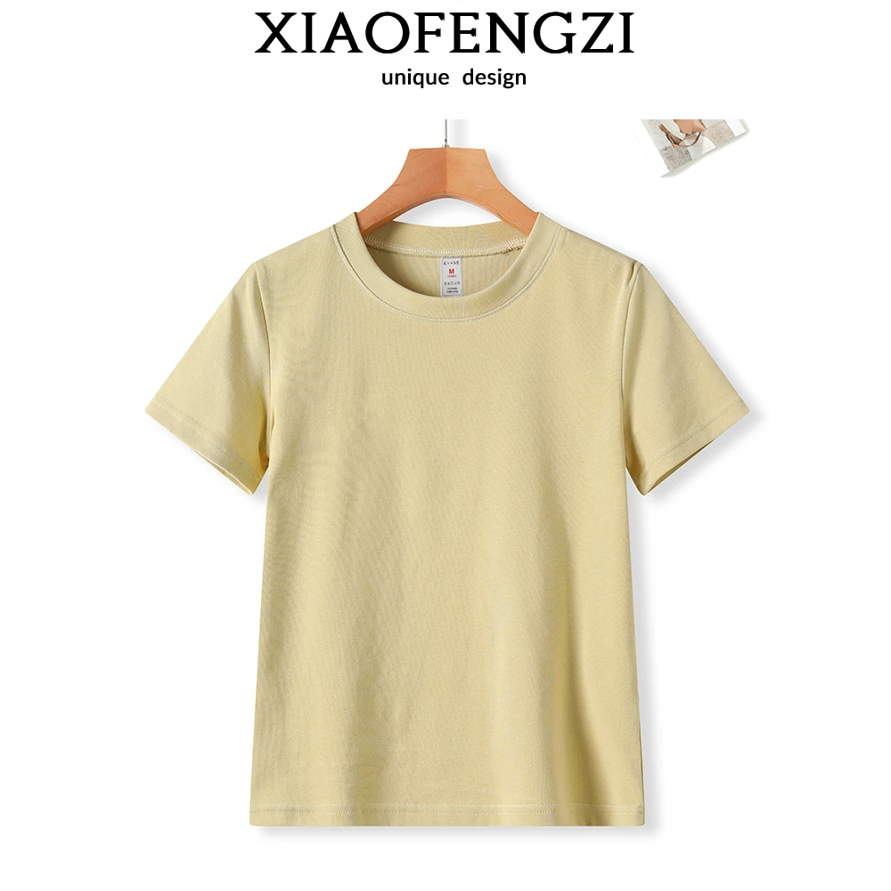 【品牌正品】夏季休闲纯色百搭圆领女士半袖MR-710