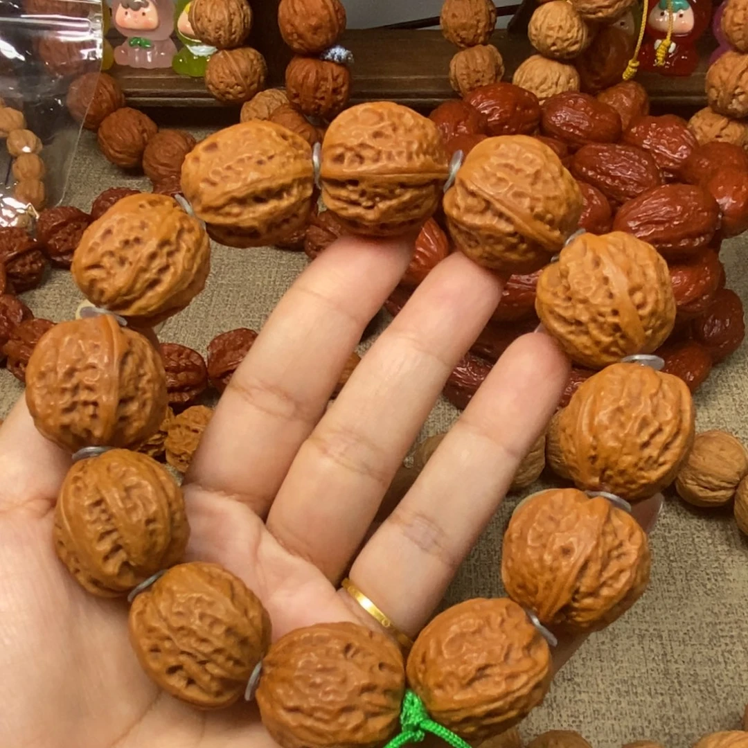 吊坠文玩核桃密纹元宝文玩核桃