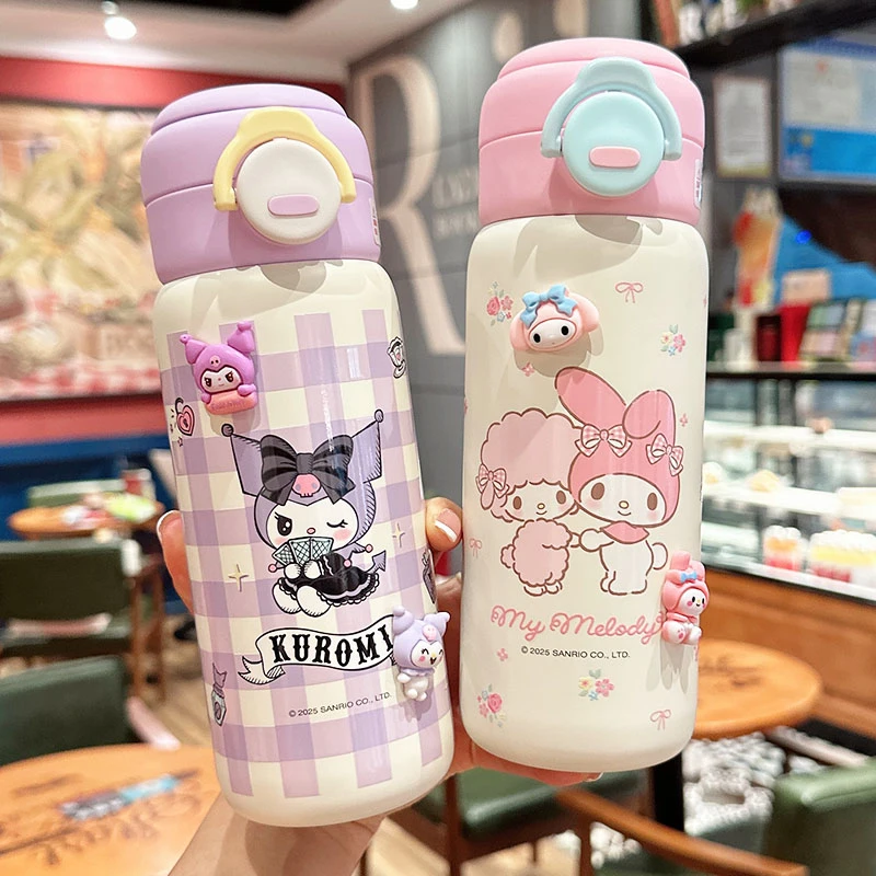 儿童保温杯女生高颜值吸管杯小学生上学专用食品级便携可爱双饮杯
