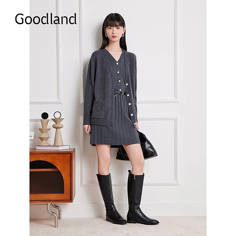 Goodland美地2025秋毛针织衫LC35306060毛衣