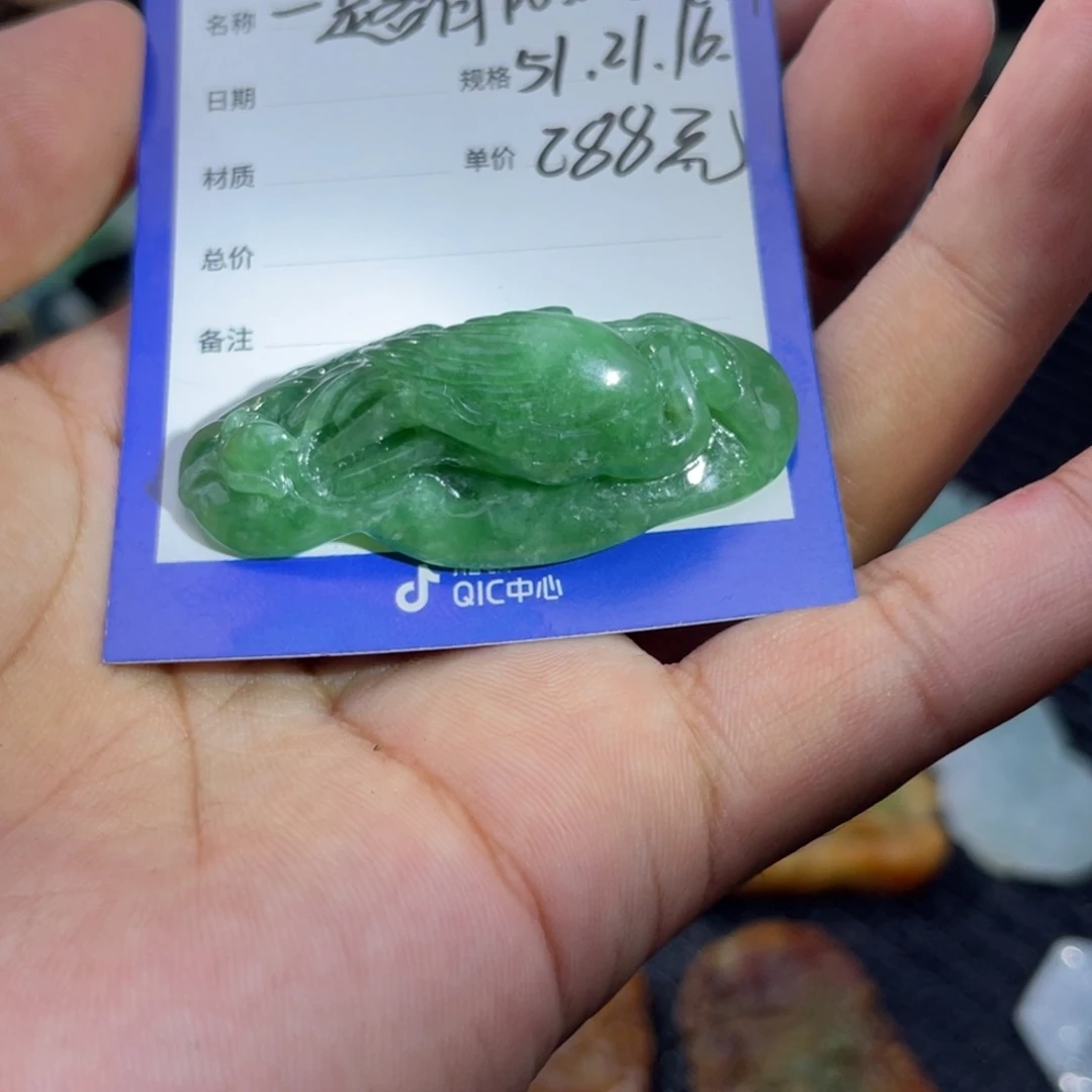 翡翠未镶嵌颈饰一路有你
