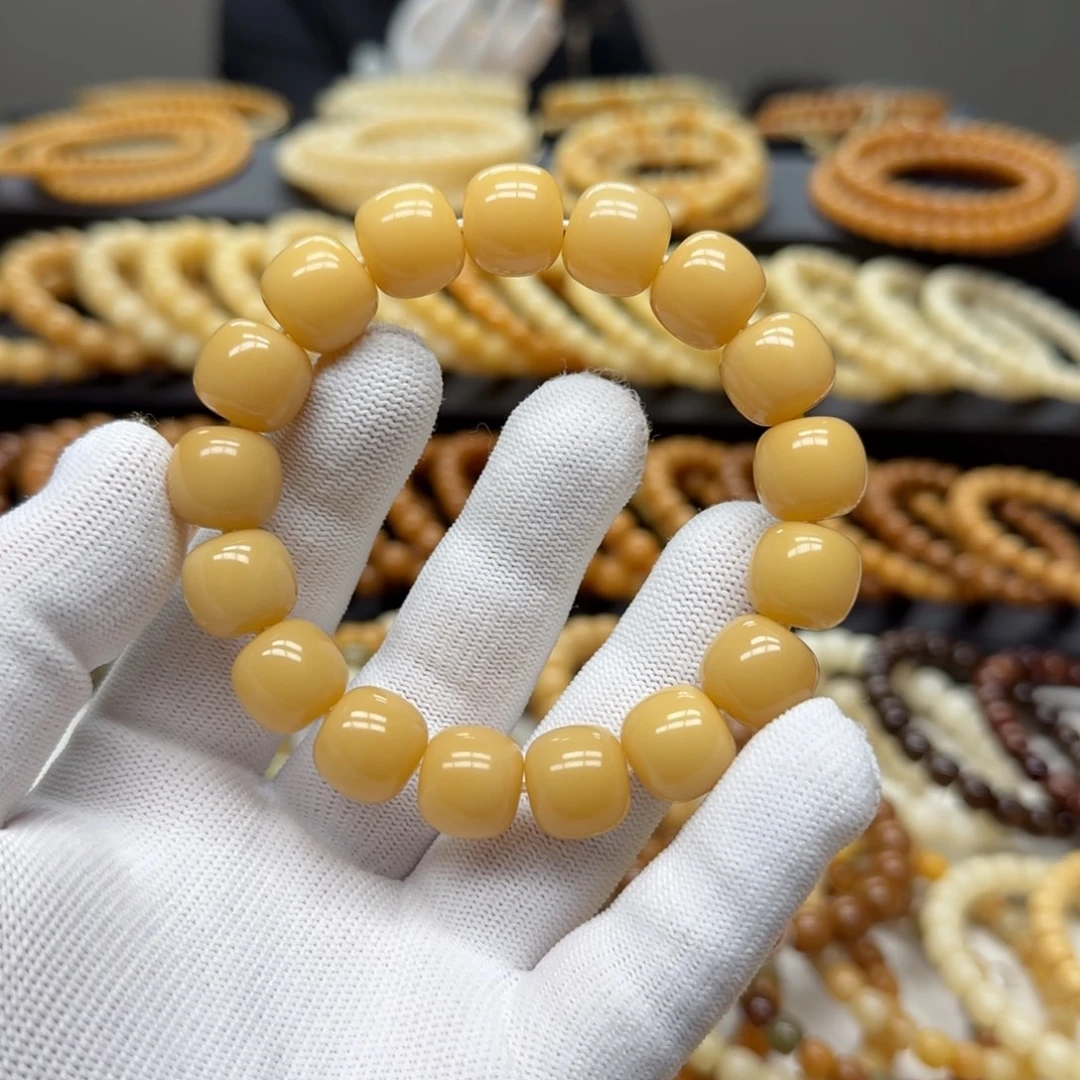 菩提根/象牙果手串13×14 8-10年 鬼工