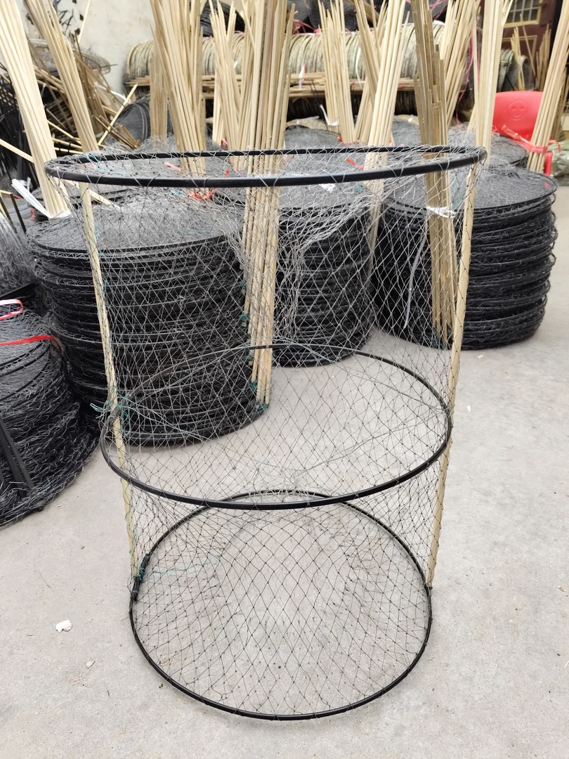4股竹撑半塑捕鱼花篮四进三通用款鲫鱼草鱼黑鱼一件11个规格36*48