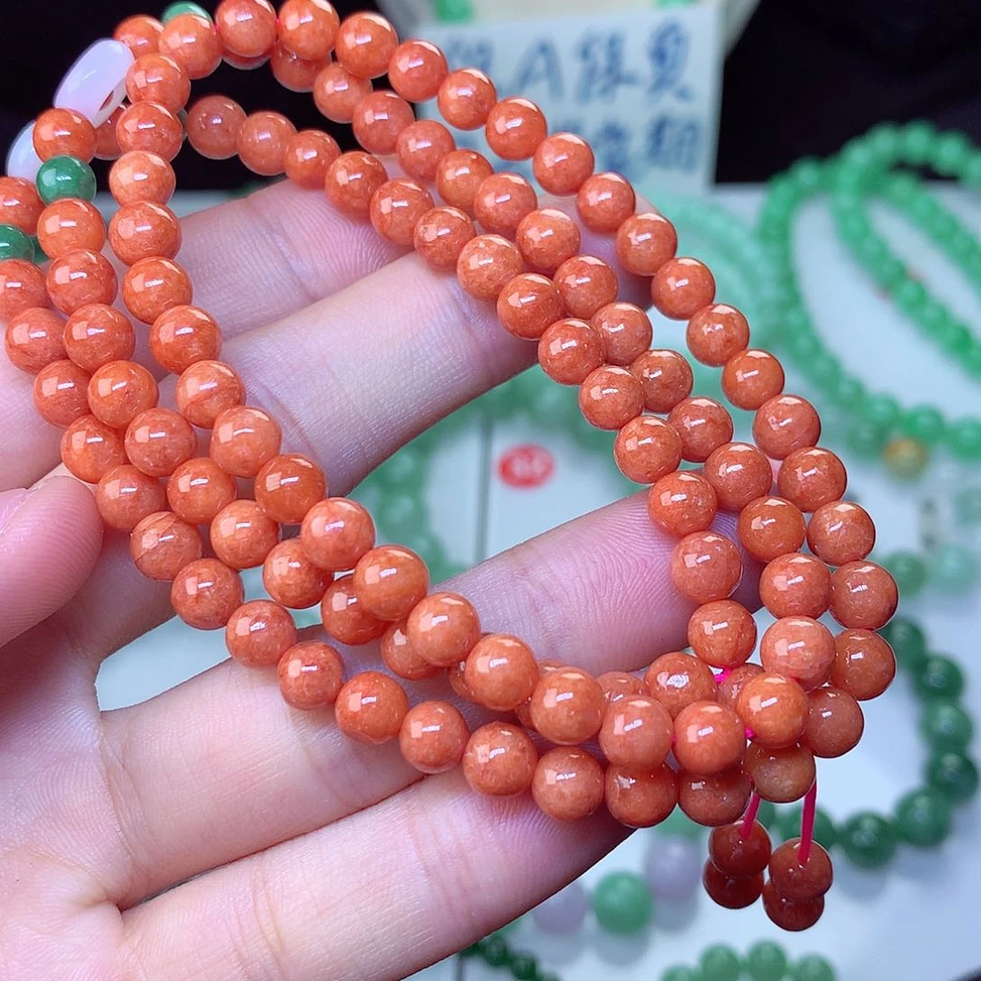 翡翠毛衣链未镶嵌